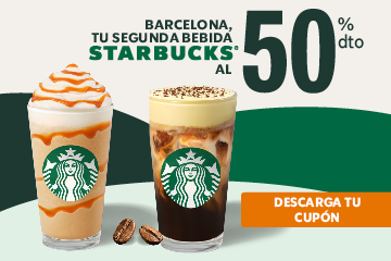 50% descuento en tu 2ª bebida