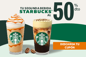 50% descuento en tu 2ª bebida